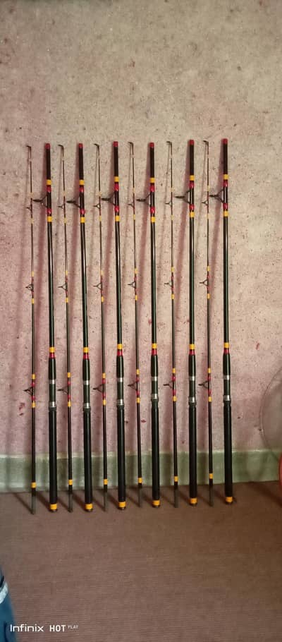 fishing reel yumoshi and fishing roods