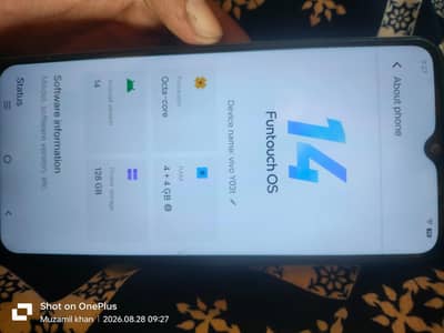 Vivo Y03t 4gb 128gb  Good Battery timing  urgent sale