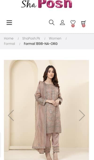 Shahposh Three piece embroidered cotton net suit