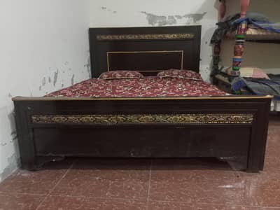 Double bed with mattress