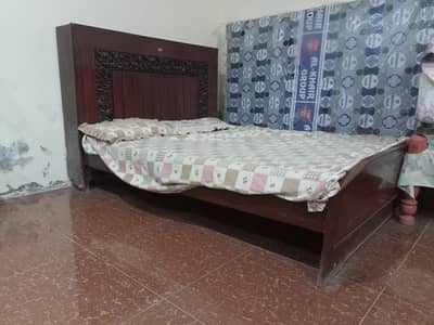 Double bed with mattress