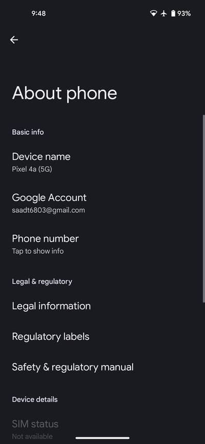 Google Pixel 4a