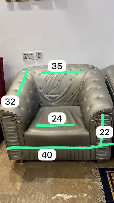 diaar wooden sofa set 3-2-1