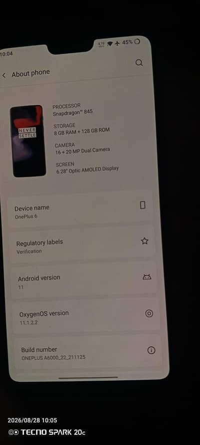 One Plus 6