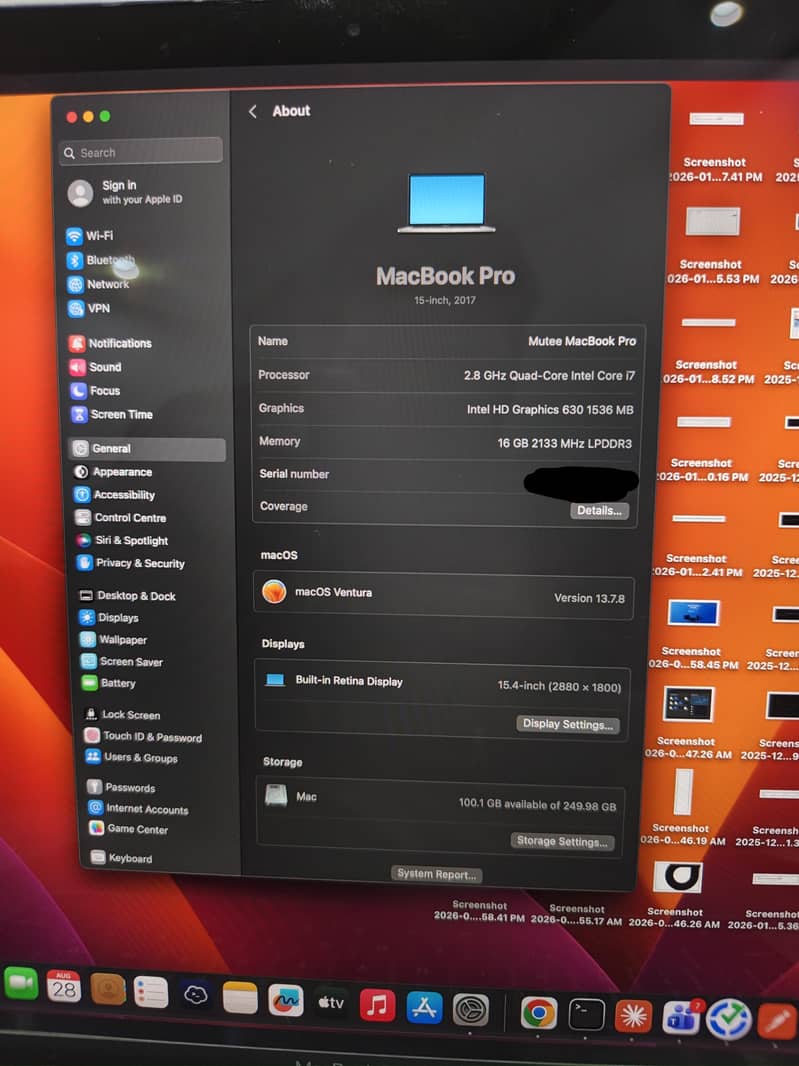 Macbook pro 2017 5