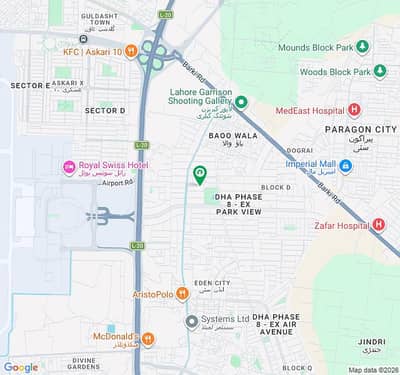 2 Kanal Residential Plot Block E At Ideal Location For Sale In Ex Park View DHA Phase 8