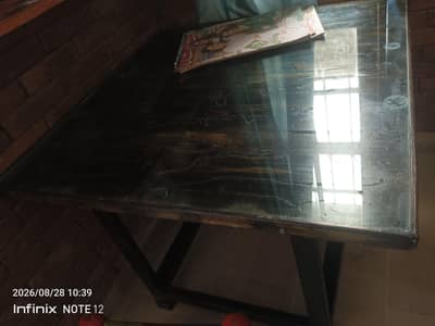 square wooden base