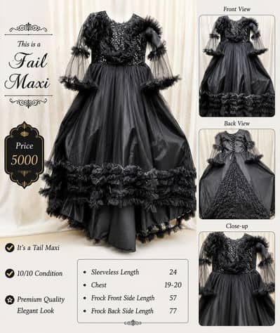 Frock/ black/ casual/wedding dress/ party wear