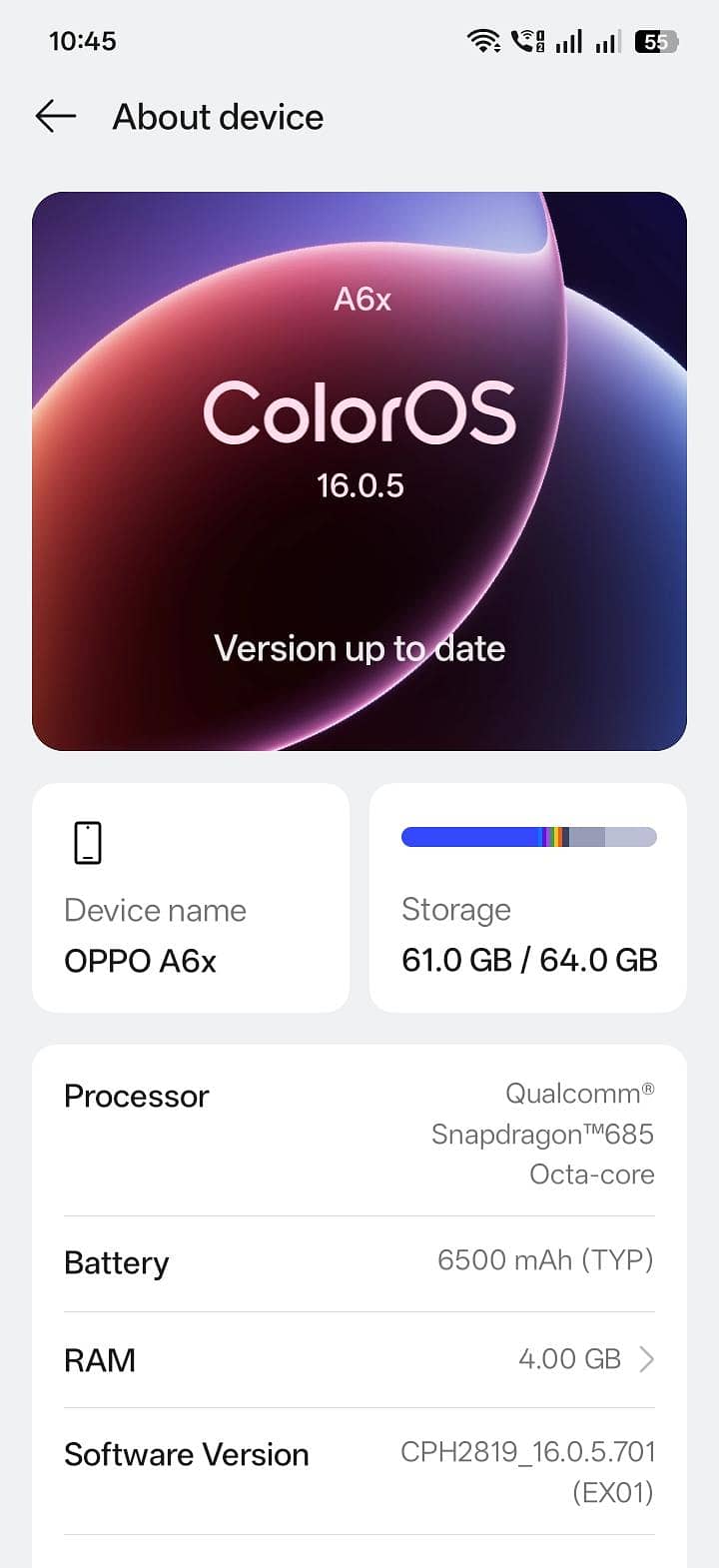 OPPO A6x 2