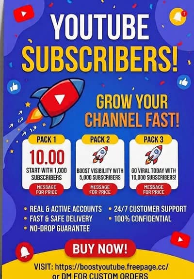 YouTube Channel Promotion & Growth Service