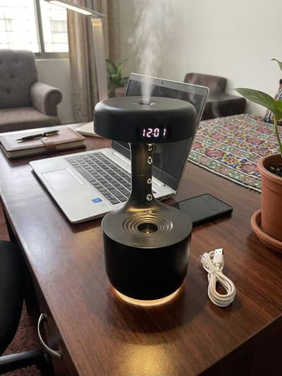Brand New Anti-Gravity Humidifier | LED Clock | Modern Air Humidifier