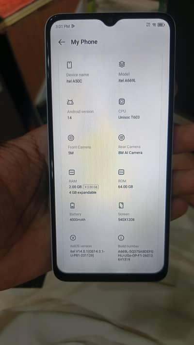 Itel A50C