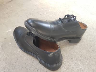 ASP black leather formal lace up branded shoes.