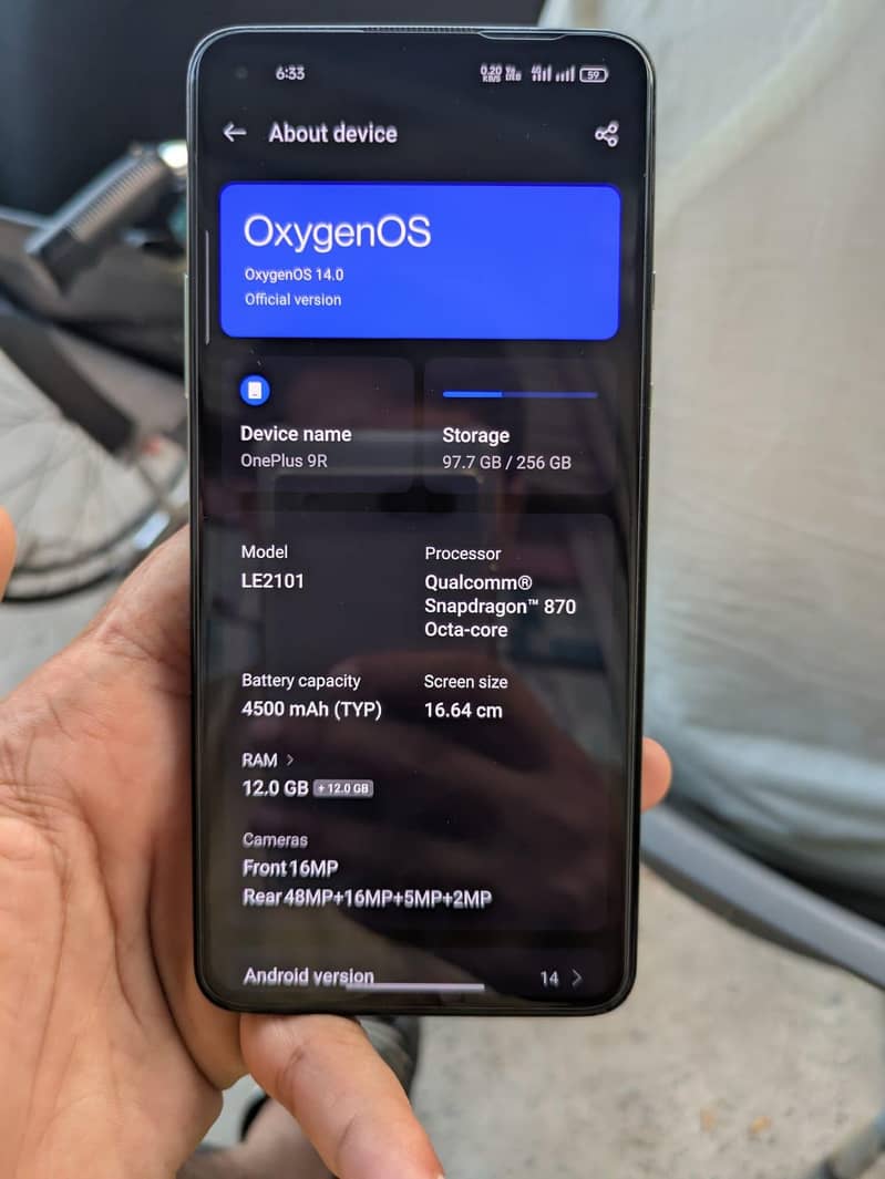 One Plus 9R 5