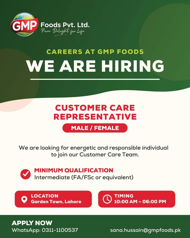 customer care representative 0