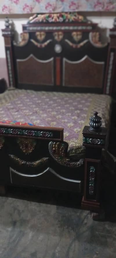 home furniture bed side table dressing table turpai set safe almari