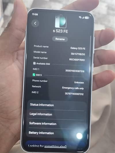 Samsung Mobile S23 FE 8/256