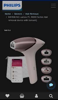 Philips Lumea IPL 9000 Series BRI958/60 | Laser Hair Removal Device |