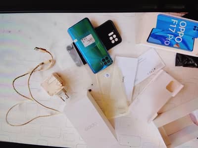 OPPO F17 Pro 8 5 extra ram 128 bilkul new hai argent set