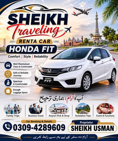 Honda Fit . . . Rent A Car. . . .