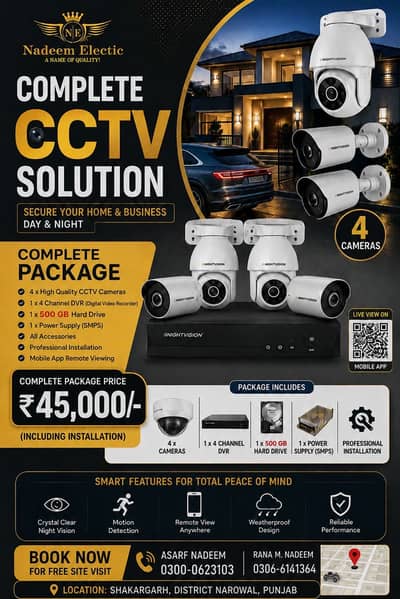 Complete CCTV Security Package  Professional Installation
