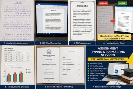 Assignment Typing & Formatting Service | PDF | Word | All Universities