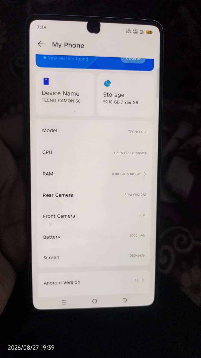 tecno comen 30 7