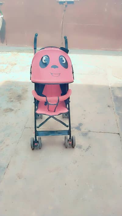 Foldable Baby Stroller Trolley – Pink – Good Condition