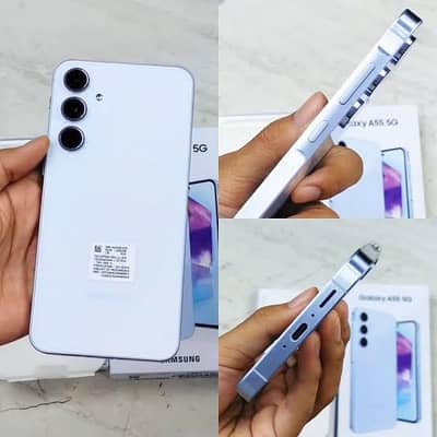 Glaxy A55 5G Official With Box Cable 10/10 New Condition