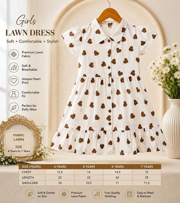 girls top trendy outfit heart design top for girls summer collection summer top lawn top