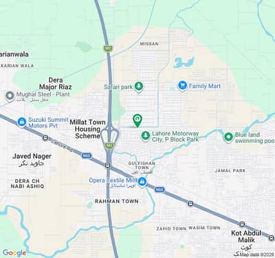 Ideally Located Residential Plot For Sale In Lahore Motorway City - Block P Available