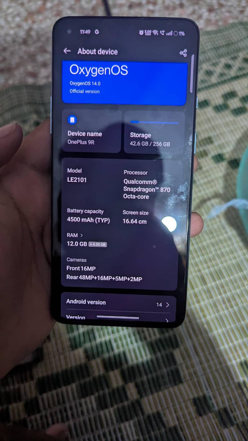 One Plus 9R 0