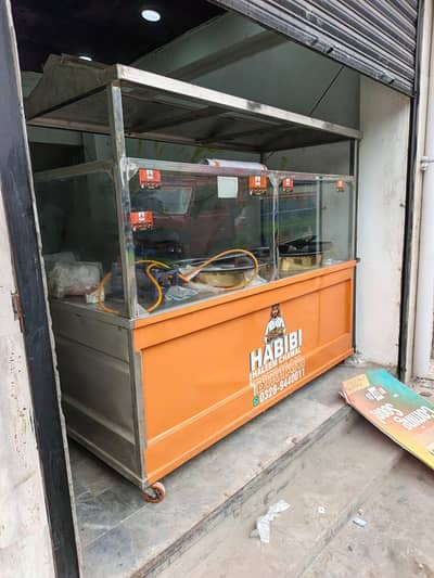 restaurant equipment for sale, Pepsi fridge, food counter, chairs, fan