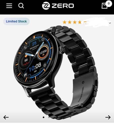 Zero luna pro AMOLED Smart watch - BT calling -7days battery-box pack