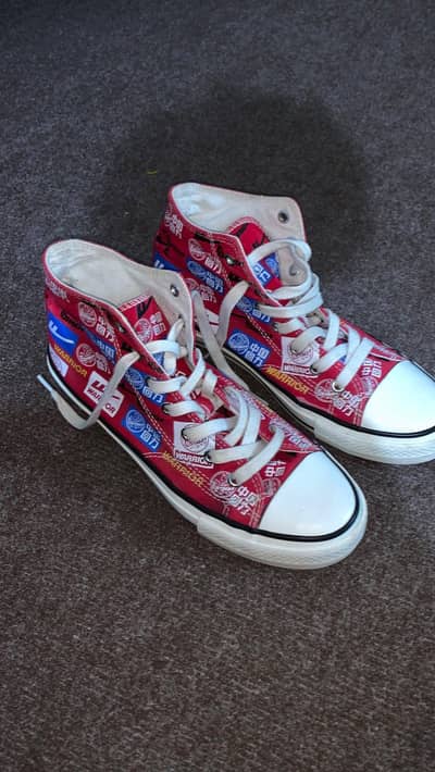 HIGH TOP CANVAS SNEAKERS(made by Chinese brand Warrior)