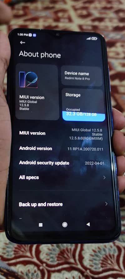 Xiaomi Redmi Note 8 Pro complete saman