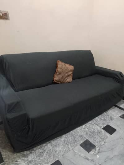 sofa set 5 seater urgent for sale with cover 0/3/4/7 9401909 Whatsapp