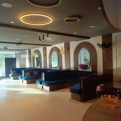 8 Marla Commercial Hall with Basement Solar System Installed For Rent in Sector D, Bahria Town Lahore