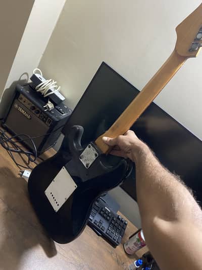 Yamaha guitar with Yamaha amp