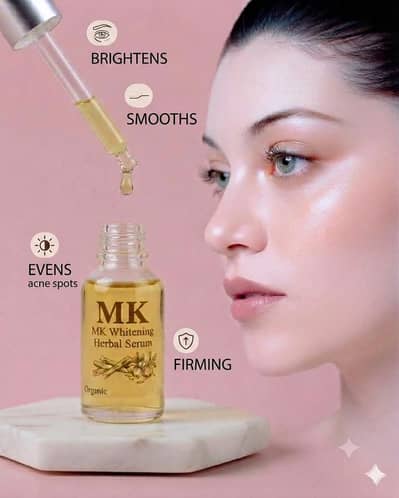 Mk skin whitening herbal serum bright and Glow face