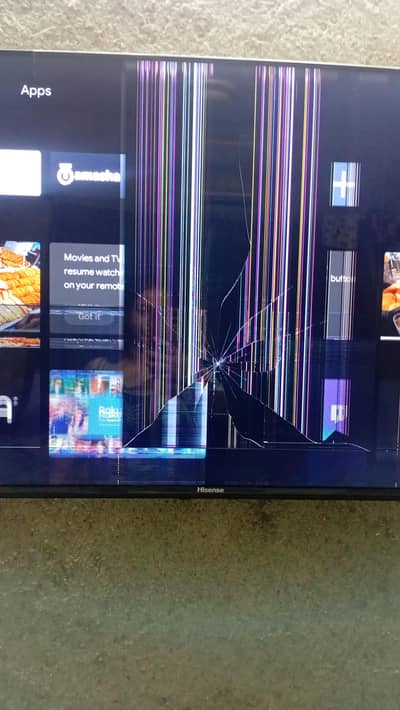 hisense led 43inch all parts are orignal salr sue to screen damge