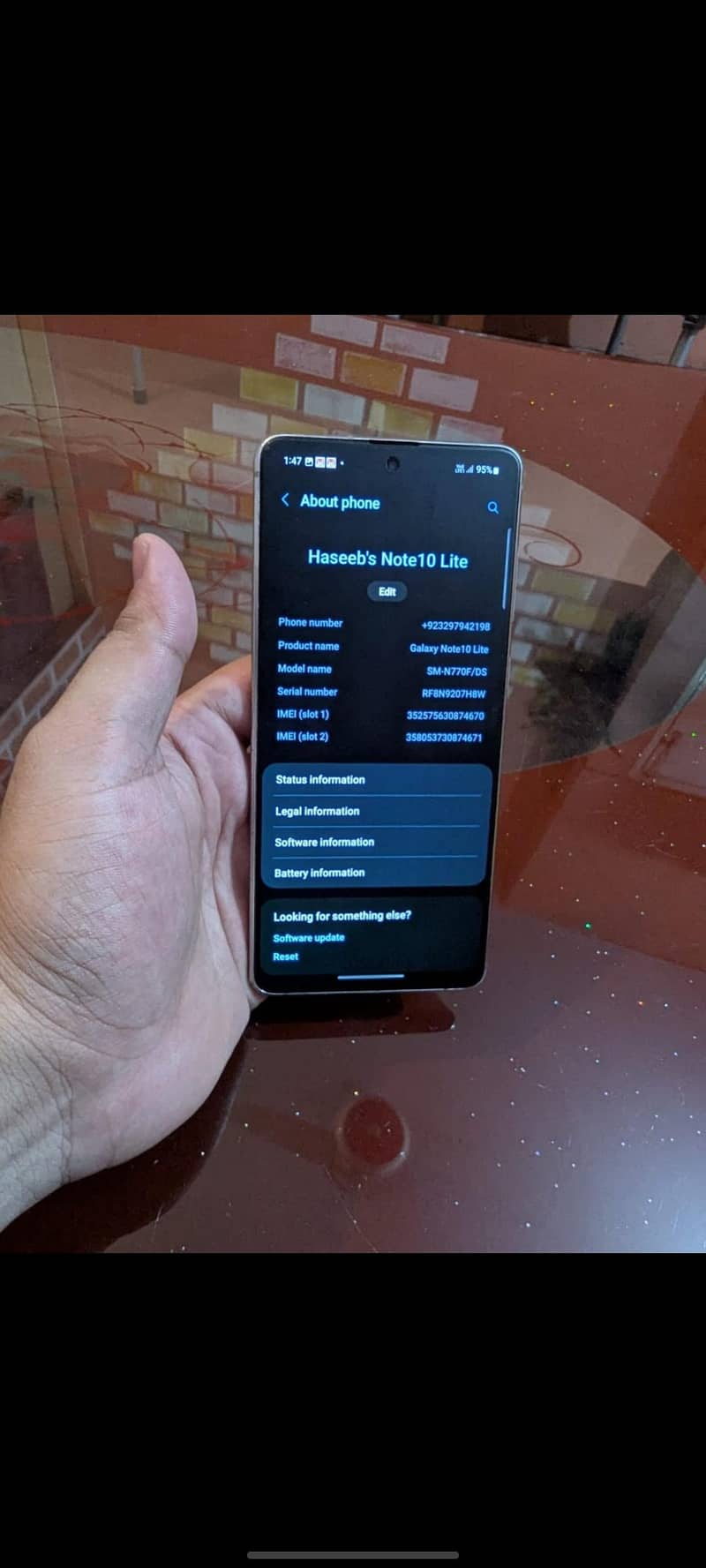 Samsung Mobile Note 10 lite 7