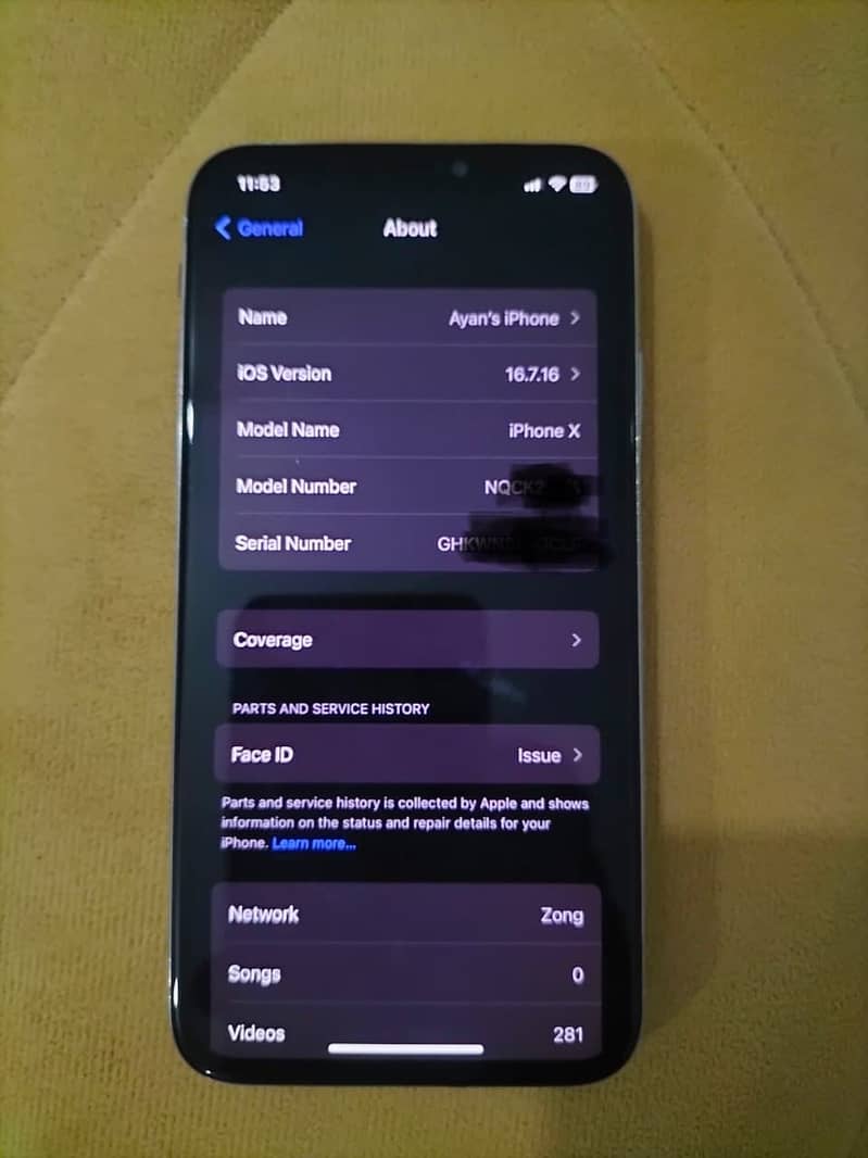 Apple iPhone X 7