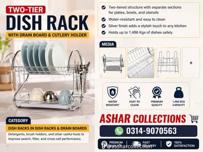 Two Tier Dish Rack