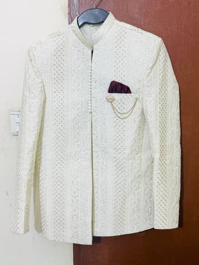 Prince Coat wedding set for Men | Nikkah/ Groom Dress + Khussa  Mahal