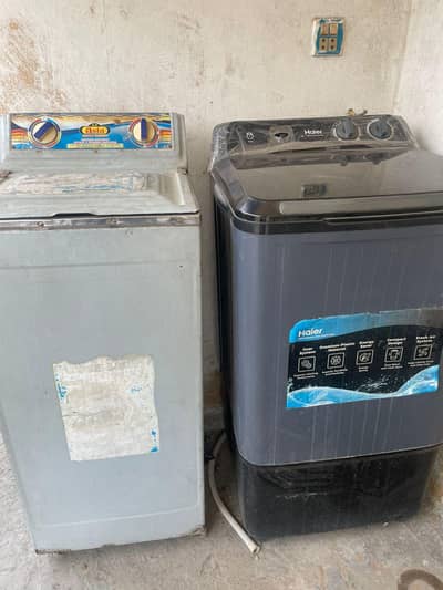 manually haier  washing and dryer