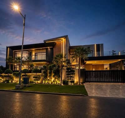1 KANAL BRAND NEW LUXURY BUNGALOW WITH FULL BASEMENT Available for Rent NEAR DOLMEN MALL & PKLI Hospital DHA Lahore Phase 6