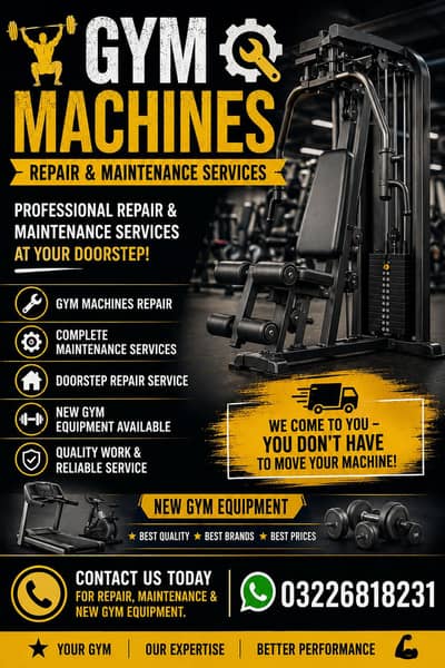 Gym machines sell / purchase / repair & maintenance services