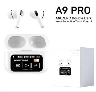  A9 Pro Wireless Earbuds – Smart Touch Display