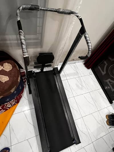 Manual Treadmill with Twister & Push-up Grips | Home Running Machine